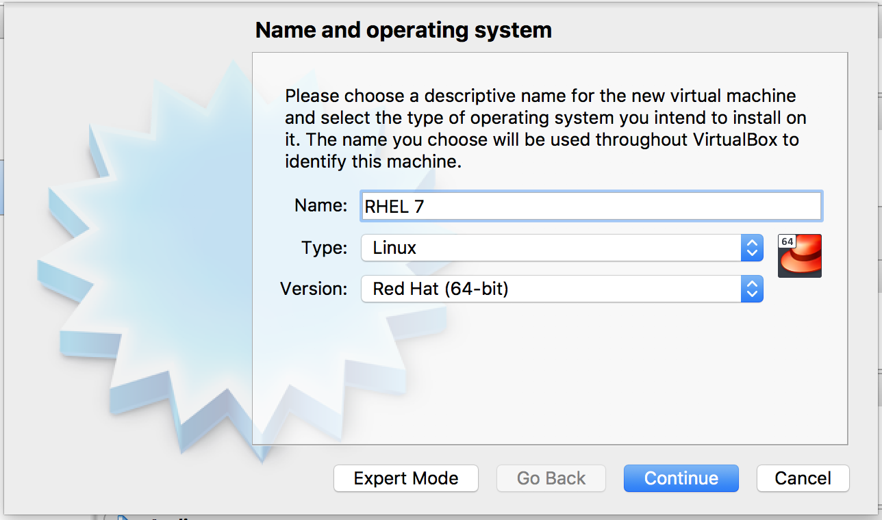 linux for virtualbox on mac